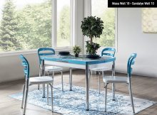Weltew Mobilya Mutfak Masası ve Sandalye Seti