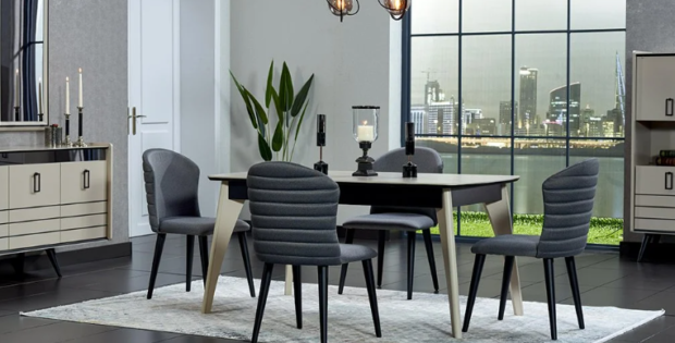Ergül Mobilya Regnum Yemek Masası ve Sandalye Seti
